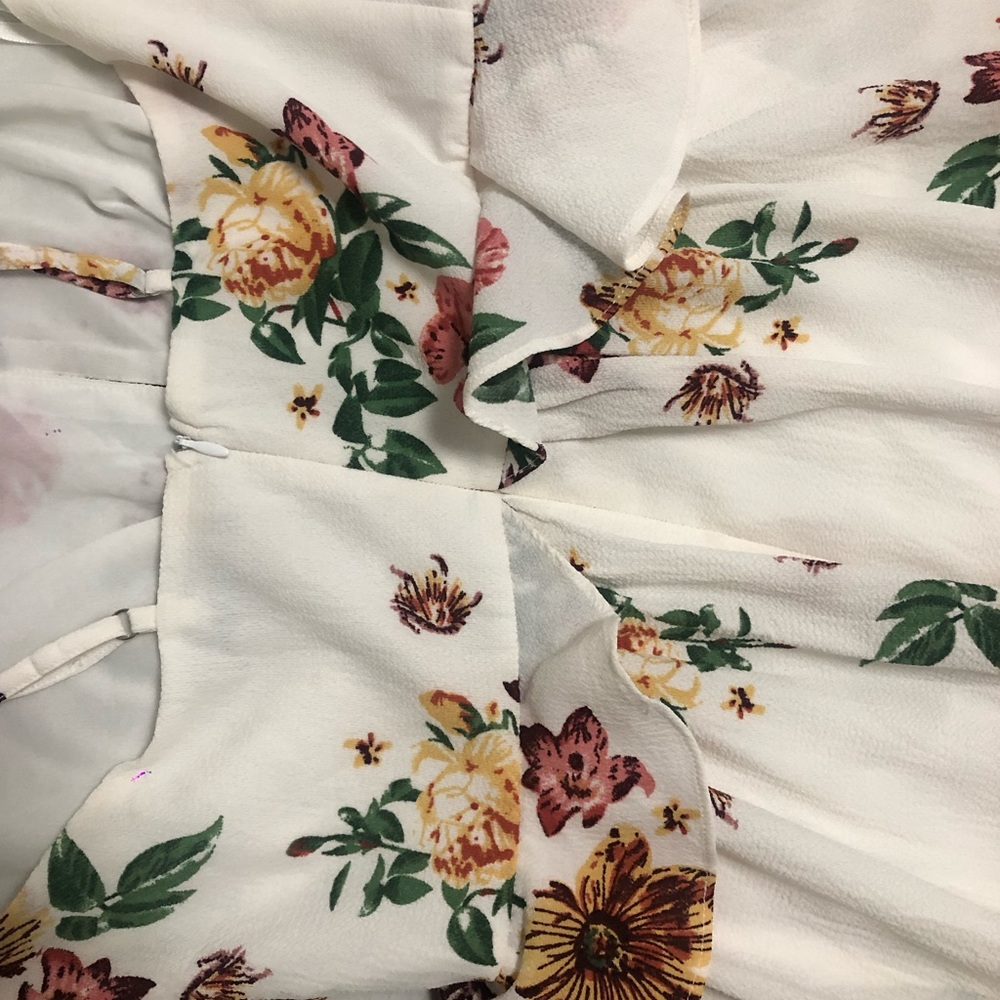 Very J long floral printed dress